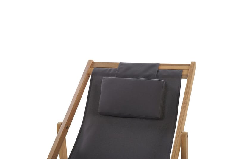 Solstol 2 ersättningstyger Avellino - Grå, ljust trä, flerfärgad - Utemöbler - Utestol & trädgårdsstol - Solstolar