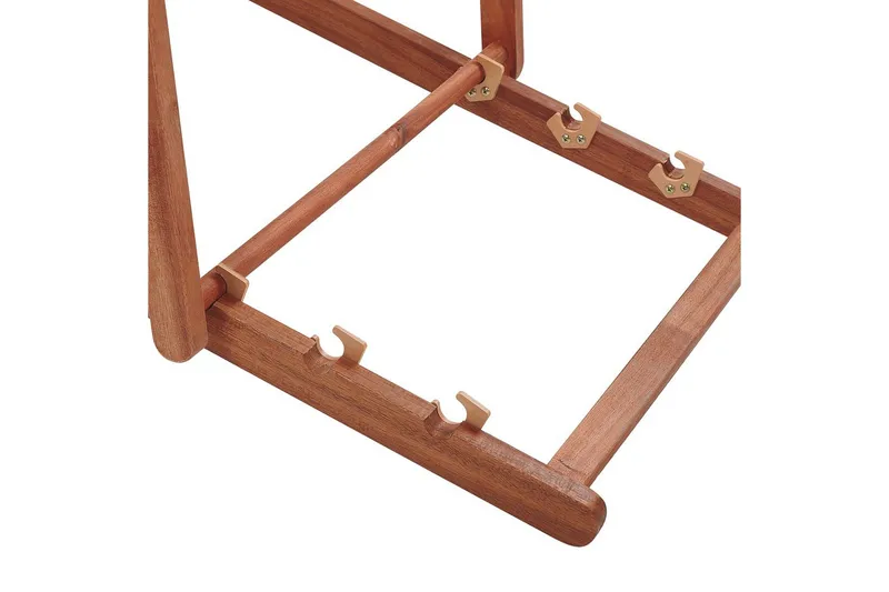 Solstol 2 ersättningstyger Avellino - Vit, mörkt trä, flerfärgad - Utemöbler - Utestol & trädgårdsstol - Solstolar