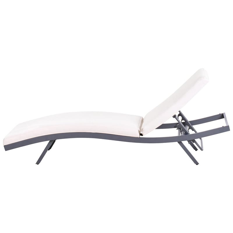 Solstol Amelia - Beige, svart - Utemöbler - Utestol & trädgårdsstol - Solstolar