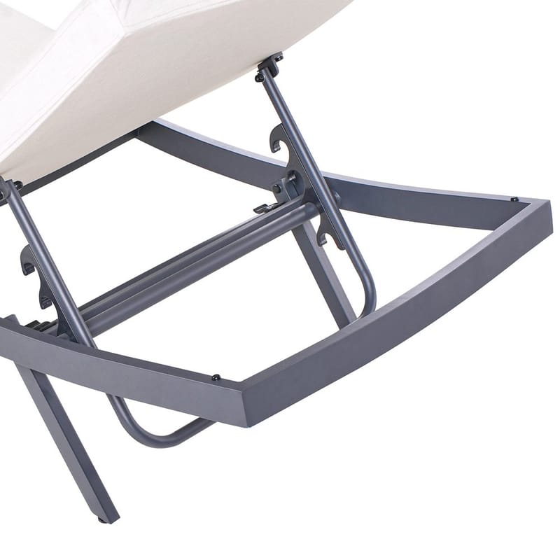 Solstol Amelia - Beige, svart - Utemöbler - Utestol & trädgårdsstol - Solstolar