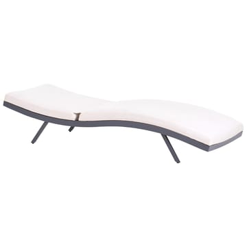 Solstol Amelia - Beige, svart - Utemöbler - Utestol & trädgårdsstol - Solstolar