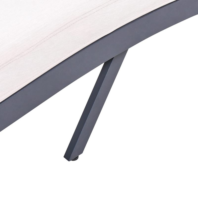 Solstol Amelia - Beige, svart - Utemöbler - Utestol & trädgårdsstol - Solstolar