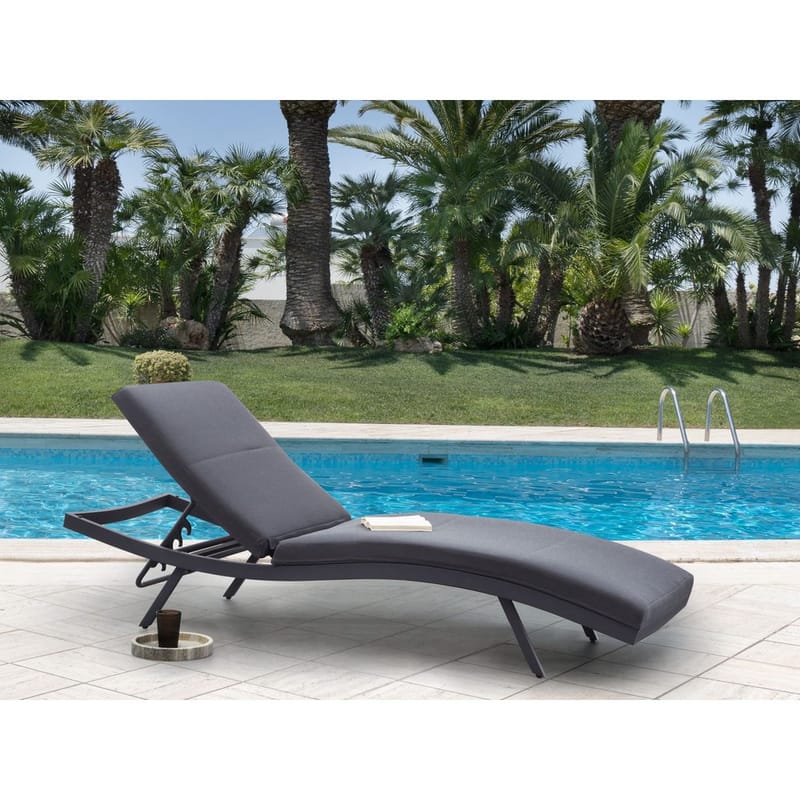 Solstol Amelia - Grå - Utemöbler - Utestol & trädgårdsstol - Solstolar