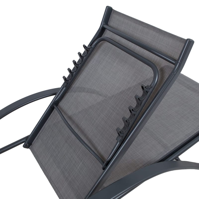 Solstol Boston - ljusgrå - Utemöbler - Utestol & trädgårdsstol - Solsäng & Solvagnar