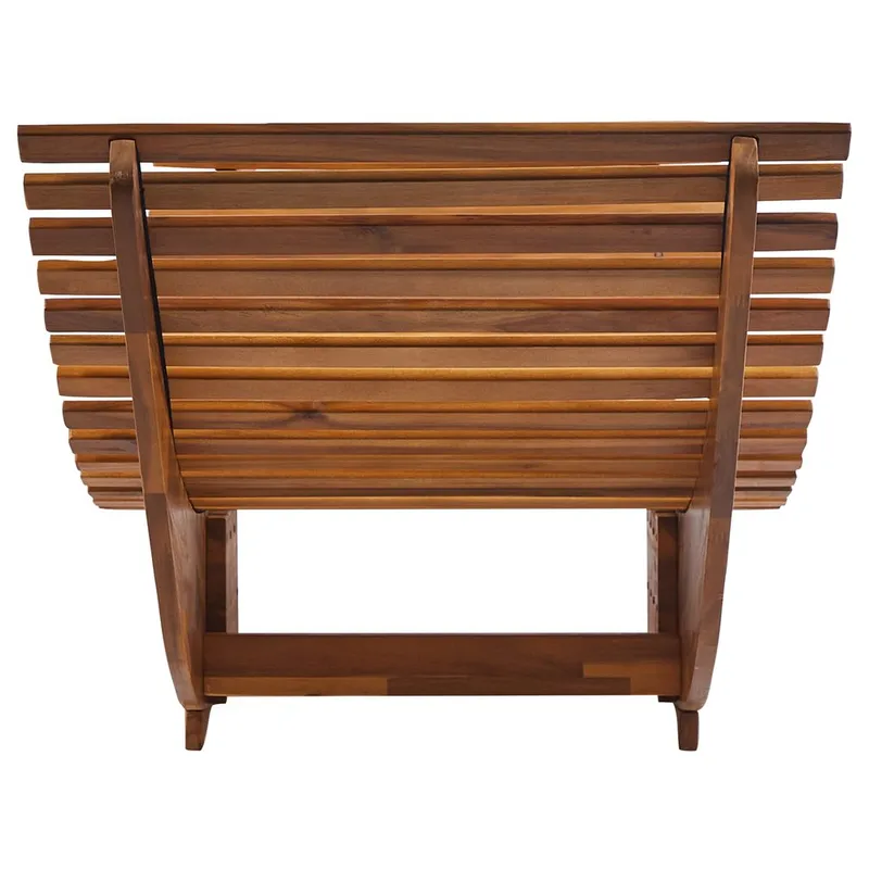 Solstol Brescia Premium - Ljus trä, Ljusgrå - Utemöbler - Utestol & trädgårdsstol - Solstolar