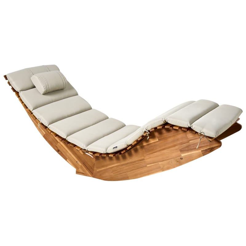 Solstol Brescia Premium, Ljus trä, taupe