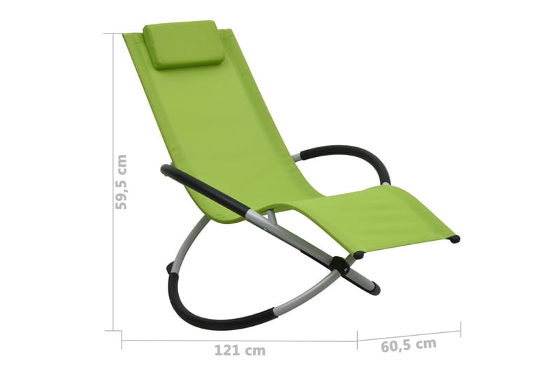 Solstol för barn stål grön - Grön - Solstolar