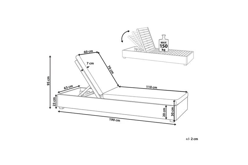 Solstol Fanano - Utemöbler - Utestol & trädgårdsstol - Solsäng & Solvagnar