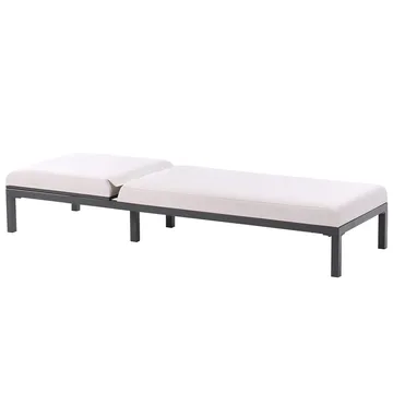 Solstol Lariano - Beige, svart - Utemöbler - Utestol & trädgårdsstol - Solstolar