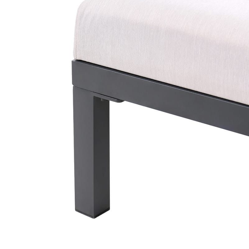 Solstol Lariano - Beige, svart - Utemöbler - Utestol & trädgårdsstol - Solstolar