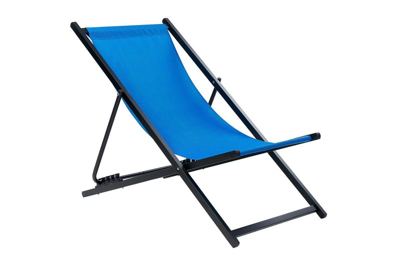 Solstol Locri Ii - Blå, Svart - Utemöbler - Utestol & trädgårdsstol - Solstolar