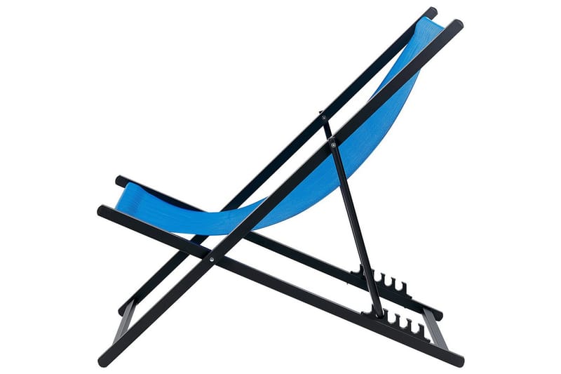 Solstol Locri Ii - Blå, Svart - Utemöbler - Utestol & trädgårdsstol - Solstolar