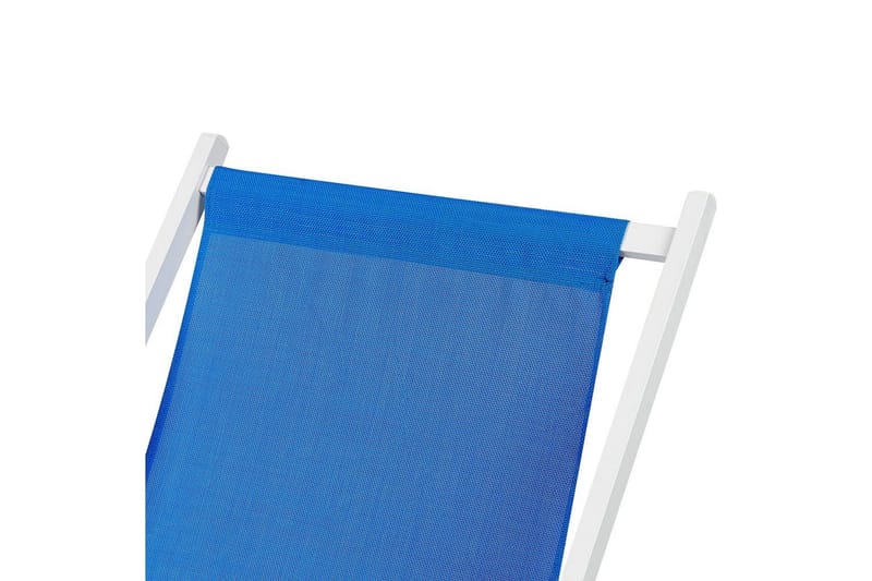 Solstol Locri Ii - Blå, Vit - Utemöbler - Utestol & trädgårdsstol - Solstolar