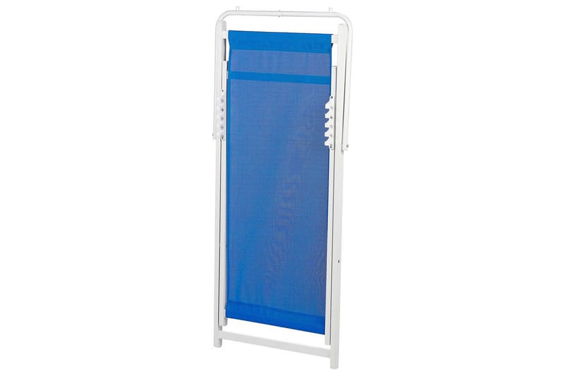 Solstol Locri Ii - Blå, Vit - Utemöbler - Utestol & trädgårdsstol - Solstolar