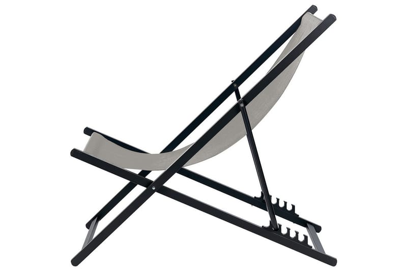 Solstol Locri Ii - Grå, svart - Utemöbler - Utestol & trädgårdsstol - Solstolar