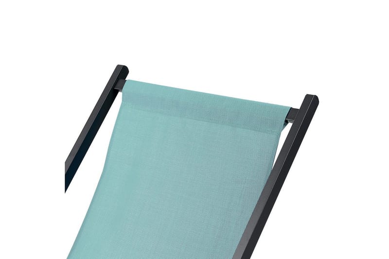 Solstol Locri Ii - Turkos, Svart - Utemöbler - Utestol & trädgårdsstol - Solstolar