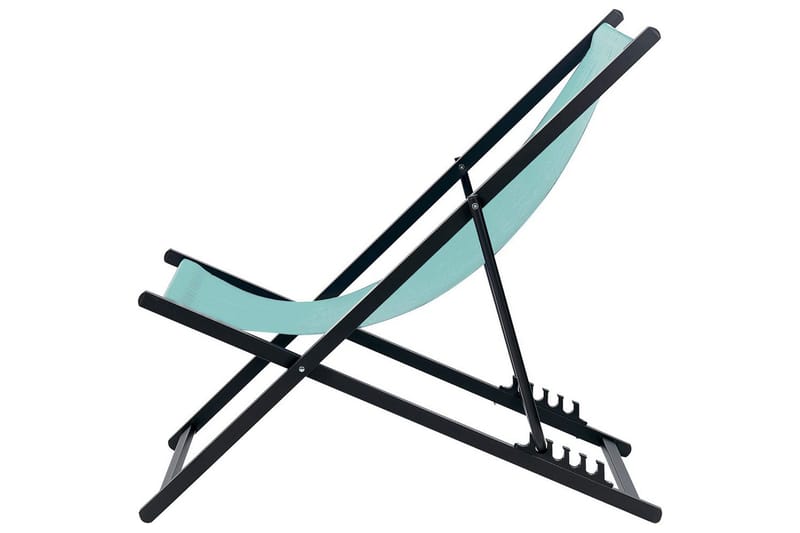 Solstol Locri Ii - Turkos, Svart - Utemöbler - Utestol & trädgårdsstol - Solstolar