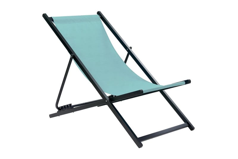 Solstol Locri Ii - Turkos, Svart - Utemöbler - Utestol & trädgårdsstol - Solstolar