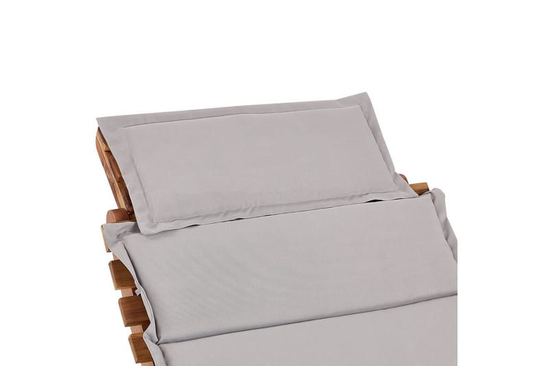 Solstol Luino - Ljus trä, grå - Utemöbler - Utestol & trädgårdsstol - Solsäng & Solvagnar
