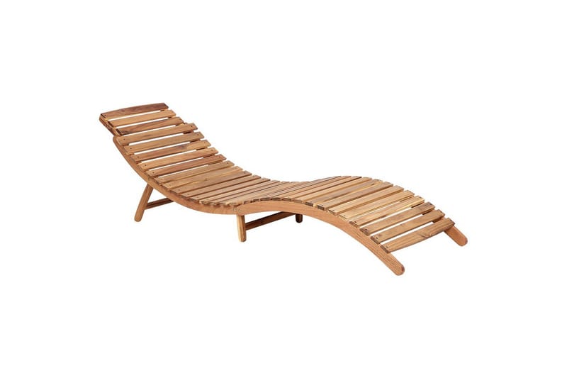 Solstol Luino - Ljus trä, grå - Utemöbler - Utestol & trädgårdsstol - Solsäng & Solvagnar