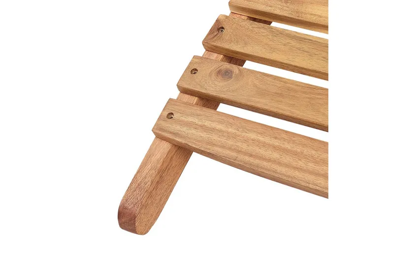 Solstol Luino - Ljus trä, vit - Utemöbler - Utestol & trädgårdsstol - Solsäng & Solvagnar