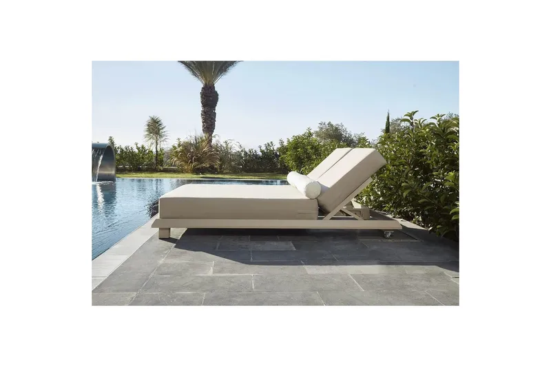 Solstol Malkiat Beige - Beige - Utemöbler - Utestol & trädgårdsstol - Solstolar