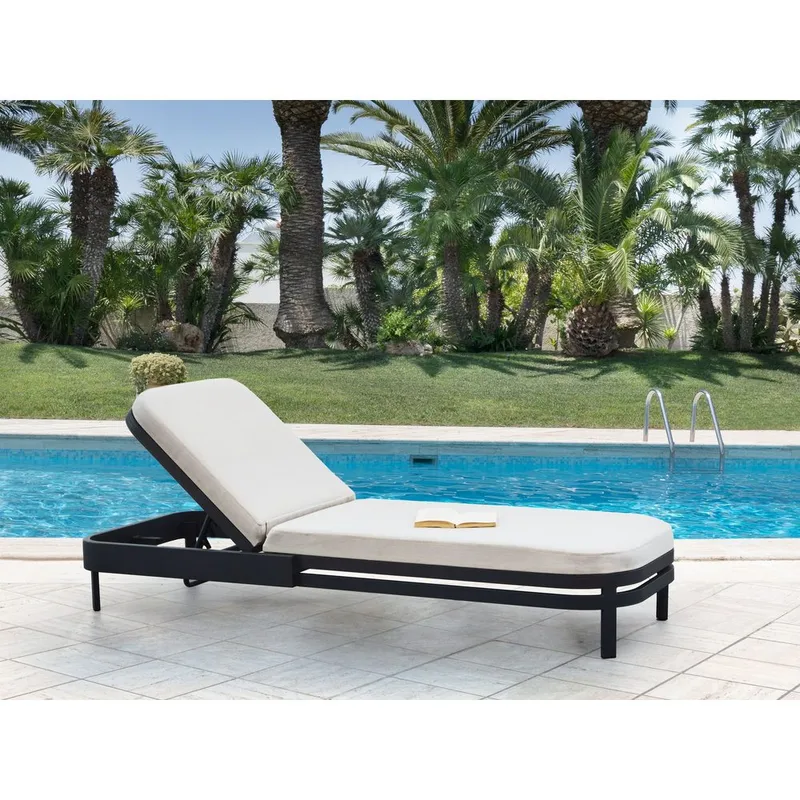 Solstol med dyna Nettuno - Utemöbler - Utestol & trädgårdsstol - Solstolar