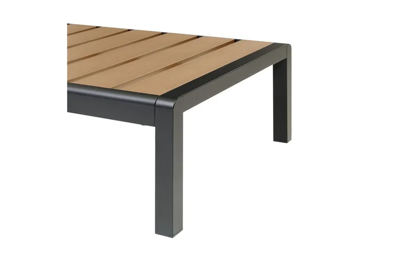 Solstol Nardo - Ljus trä, svart - Utemöbler - Utestol & trädgårdsstol - Solsäng & Solvagnar