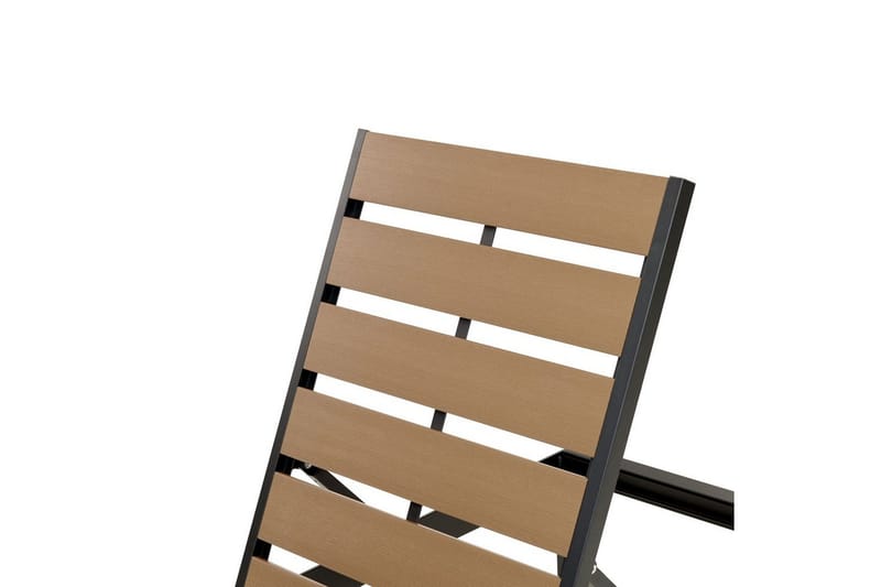 Solstol Nardo - Ljus trä, svart - Utemöbler - Utestol & trädgårdsstol - Solsäng & Solvagnar