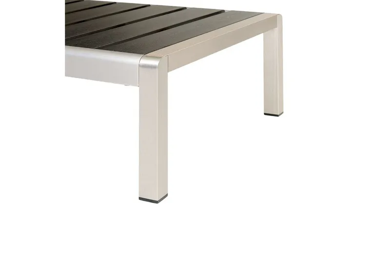 Solstol Nardo - Svart, Silver - Utemöbler - Utestol & trädgårdsstol - Solsäng & Solvagnar