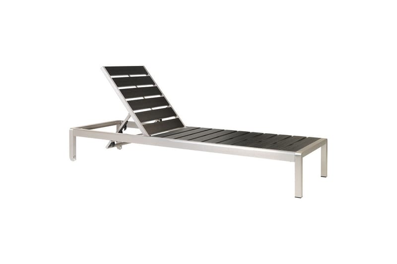 Solstol Nardo - Svart, Silver - Utemöbler - Utestol & trädgårdsstol - Solsäng & Solvagnar