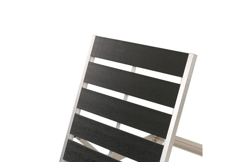 Solstol Nardo - Svart, Silver - Utemöbler - Utestol & trädgårdsstol - Solsäng & Solvagnar