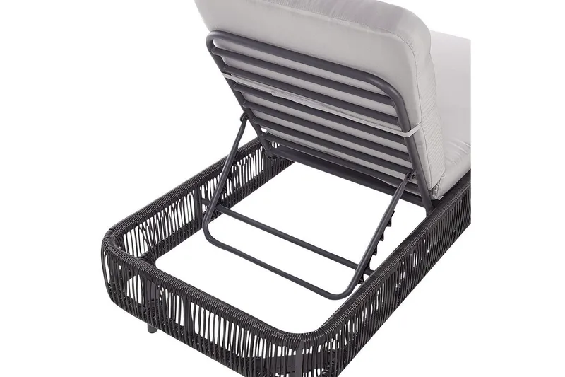 Solstol Osini - Grå, svart - Utemöbler - Utestol & trädgårdsstol - Solsäng & Solvagnar