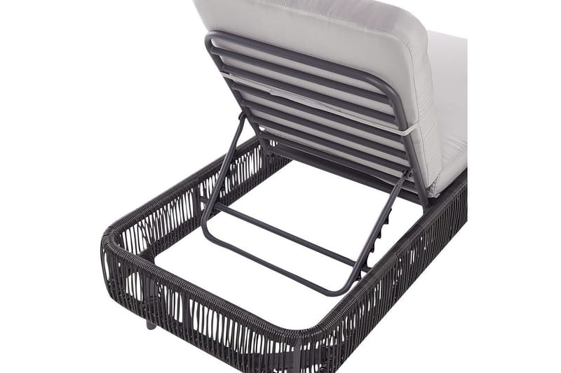 Solstol Osini - Grå, svart - Utemöbler - Utestol & trädgårdsstol - Solsäng & Solvagnar