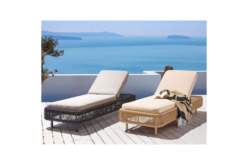 Solstol Osini - Naturligt, beige - Utemöbler - Utestol & trädgårdsstol - Solsäng & Solvagnar