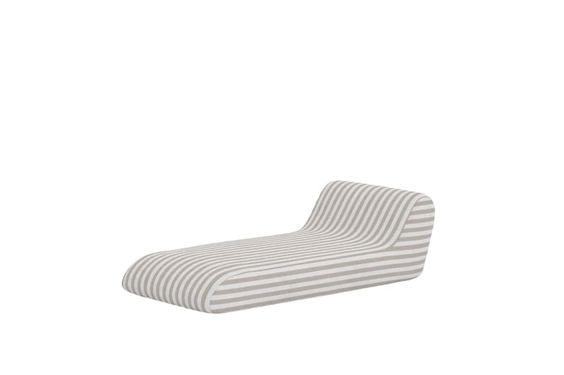 Solstol Redang Utomhus - Beige och vita ränder - Utemöbler - Utestol & trädgårdsstol - Solsäng & Solvagnar