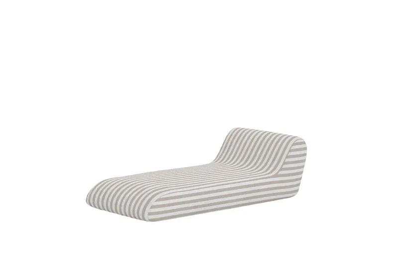 Solstol Redang Utomhus - Beige och vita ränder - Utemöbler - Utestol & trädgårdsstol - Solsäng & Solvagnar