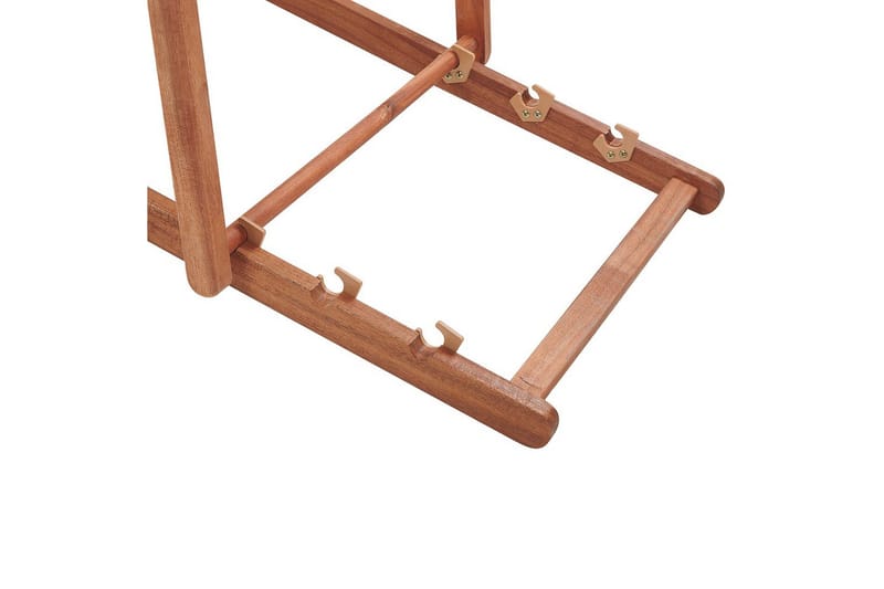 Solstol set om 2 Anzio - mörkt trä/off-white/guk blommigt mönster - Utemöbler - Utestol & trädgårdsstol - Solstolar