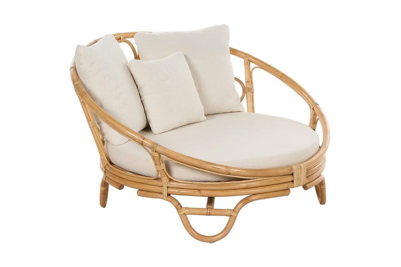 Solstol set om 2 Rossano - Naturligt, beige - Utemöbler - Utestol & trädgårdsstol - Utefåtölj & loungefåtölj