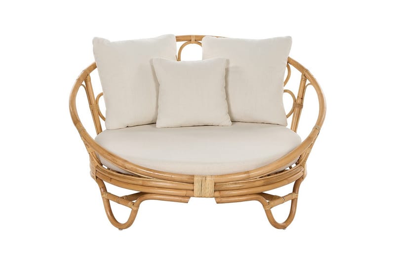 Solstol set om 2 Rossano - Naturligt, beige - Utemöbler - Utestol & trädgårdsstol - Utefåtölj & loungefåtölj