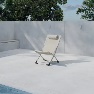 Solstol Seville Utomhus - beige - Utemöbler - Utestol & trädgårdsstol - Solstolar