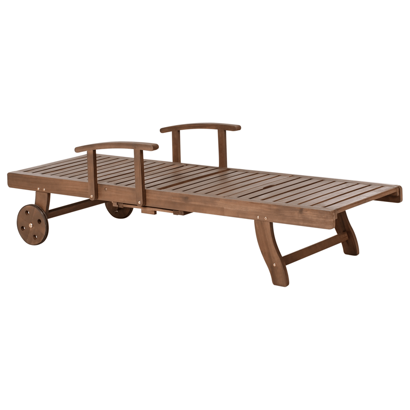 Solstol utomhus Amantea Akaciaträ - Brun - Utemöbler - Utestol & trädgårdsstol - Solsäng & Solvagnar