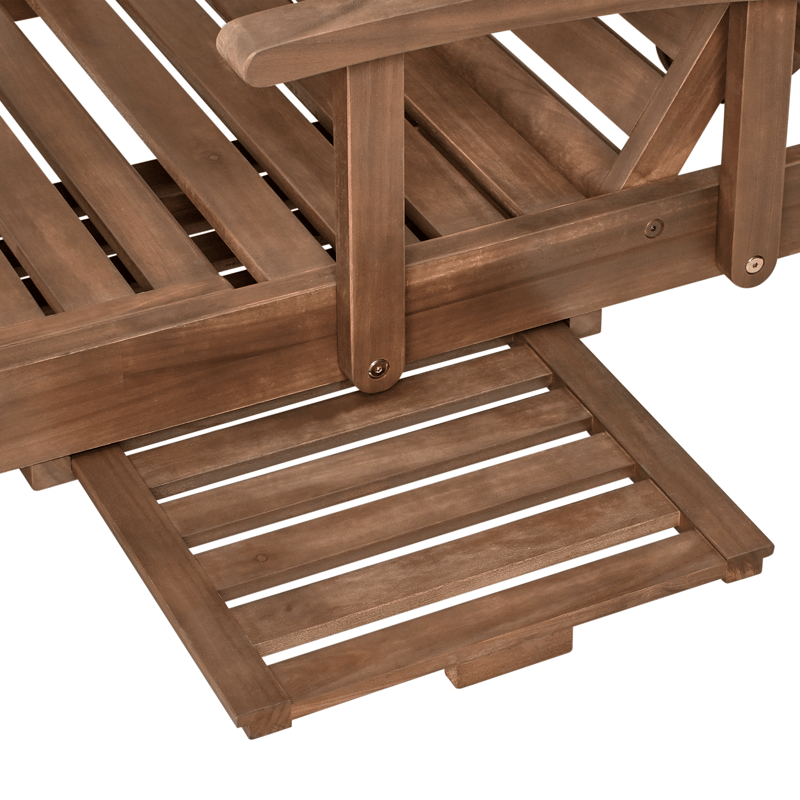 Solstol utomhus Amantea Akaciaträ - Brun - Utemöbler - Utestol & trädgårdsstol - Solsäng & Solvagnar