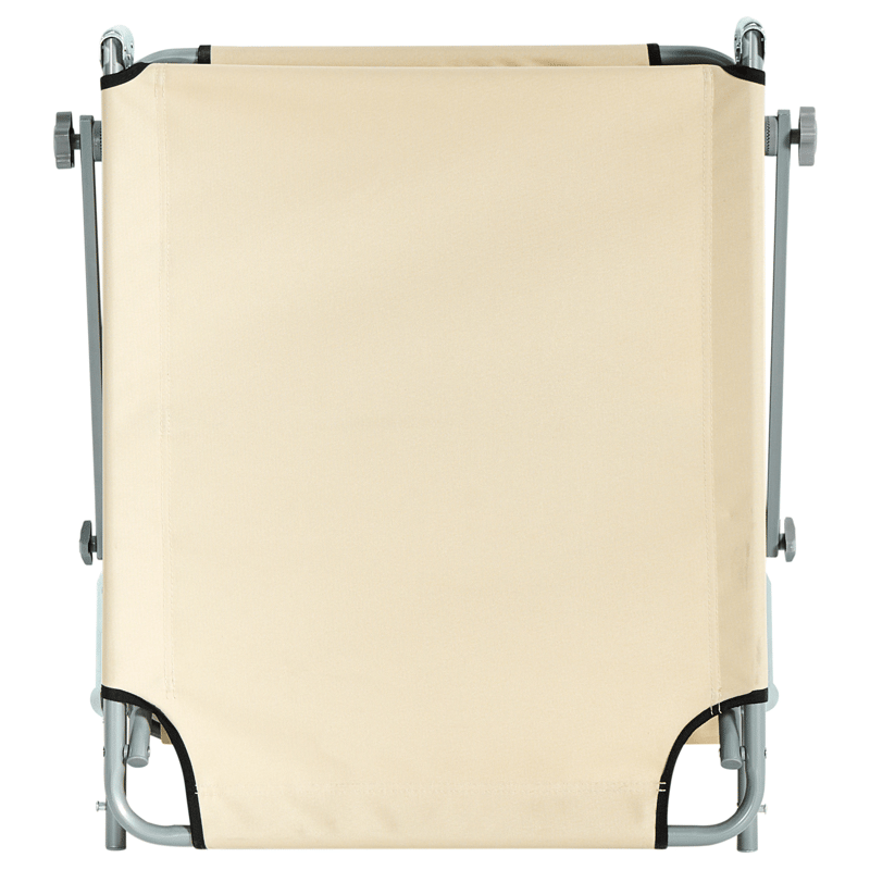 Solstol utomhus Foligno Stål - Beige/Silver - Utemöbler - Utestol & trädgårdsstol - Solsäng & Solvagnar