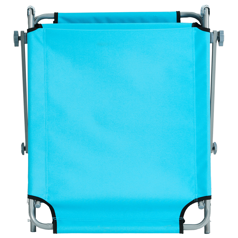 Solstol utomhus Foligno Stål - Blå/Silver - Utemöbler - Utestol & trädgårdsstol - Solsäng & Solvagnar