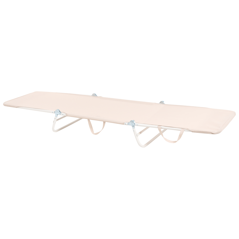 Solstol utomhus Kastoria - Beige/Vit - Utemöbler - Utestol & trädgårdsstol - Solsäng & Solvagnar