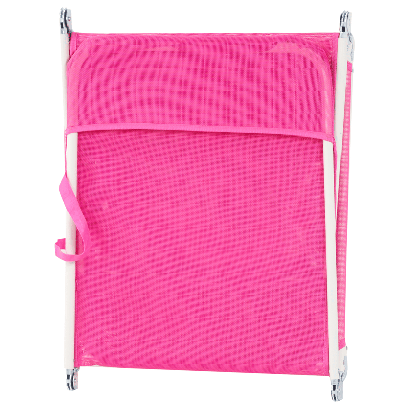 Solstol utomhus Kastoria Stål - Rosa/Vit - Utemöbler - Utestol & trädgårdsstol - Solsäng & Solvagnar