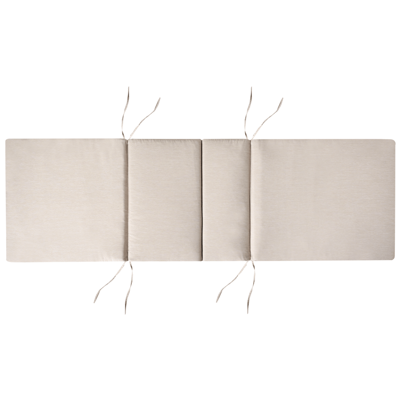 Solstol utomhus med Dyna Amantea Premium Akaciaträ - Brun/Ljusbeige - Utemöbler - Utestol & trädgårdsstol - Solsäng & Solvagnar