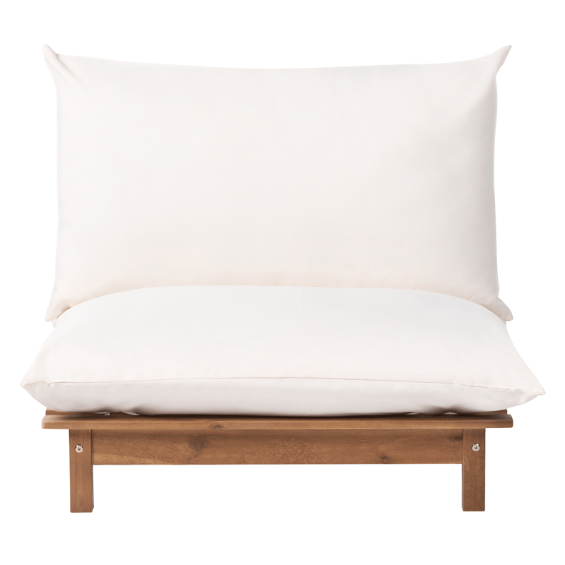 Solstol utomhus med Dyna Suno Akaciaträ - Brun/Beige - Utemöbler - Utestol & trädgårdsstol - Solstolar