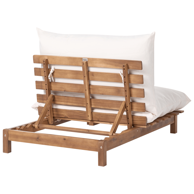 Solstol utomhus med Dyna Suno Akaciaträ - Brun/Beige - Utemöbler - Utestol & trädgårdsstol - Solstolar